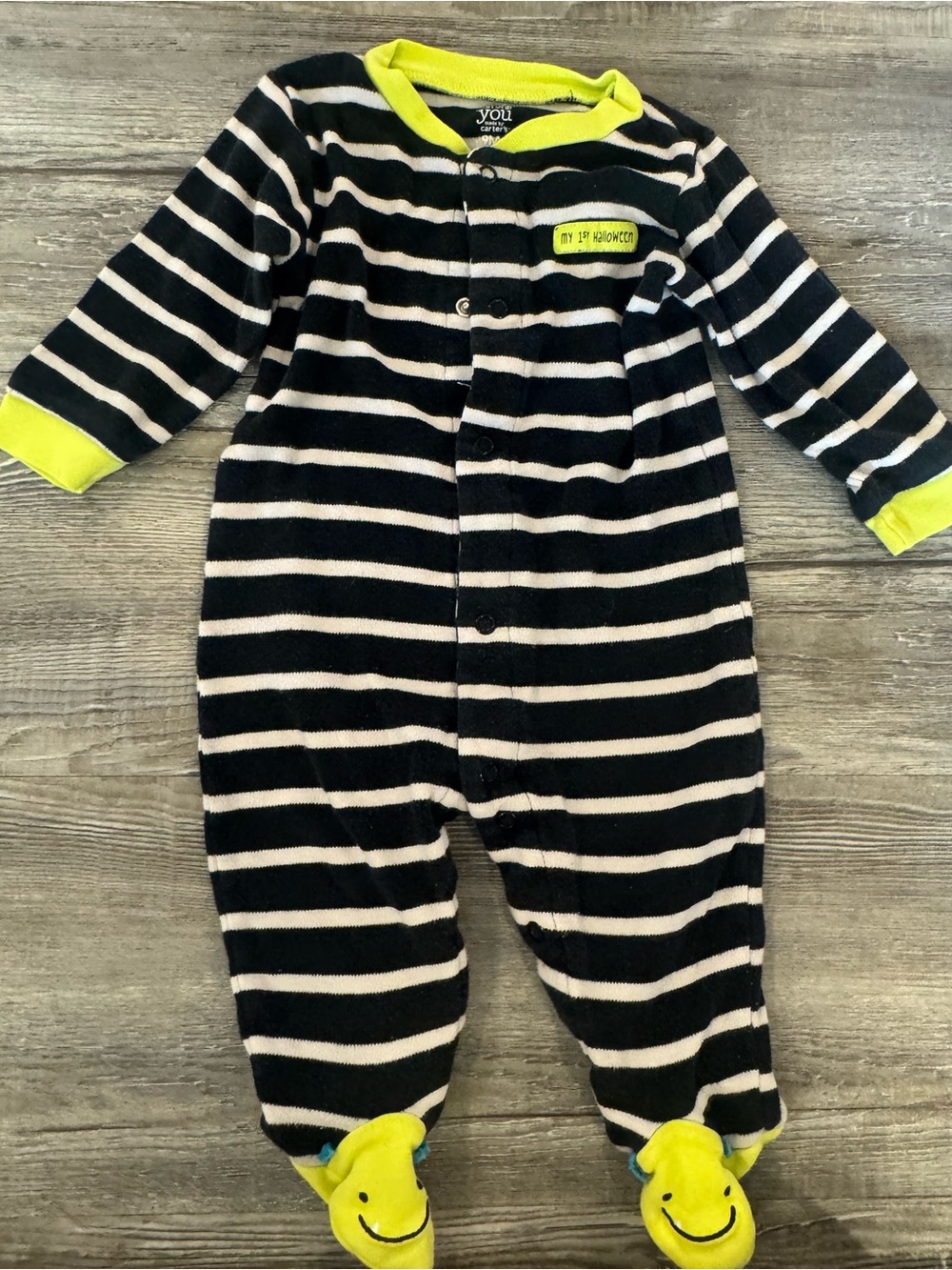 Carter's Striped 1st Halloween Footie
